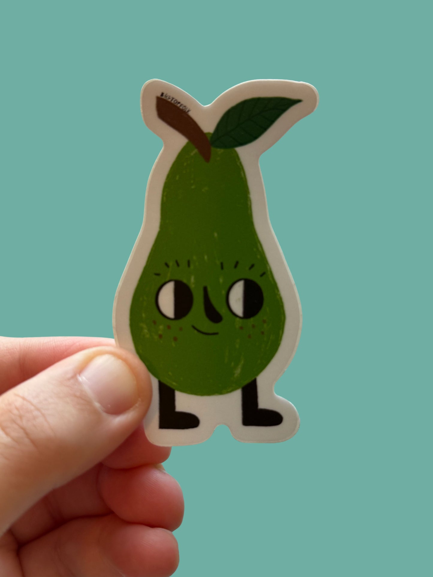 Walking Pear Sticker