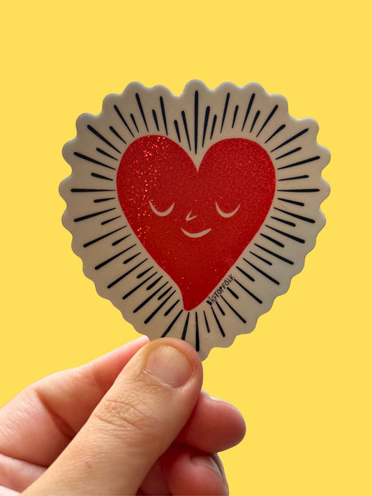 Gratitude Heart Sticker